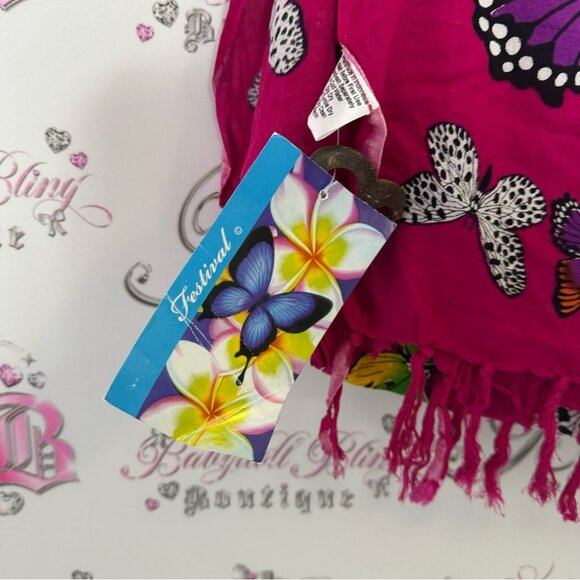 Festival wrap skirt dress with wooden heart belt loop adjustable tie up beach - Picture 2 of 4